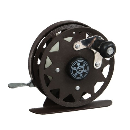 Inertial coil, metal, 2 bearings, diameter 5.5 cm, dark brown color, TL55A-5