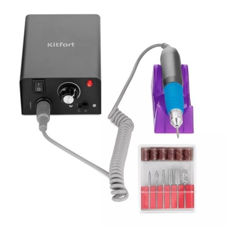 Machine for manicure KitFort KT-3155, 12 W, 25000 rpm, black-6