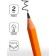 Chernographic pencil (simple) NB, calligrata, sharpened, plastic, hexagonal, yellow