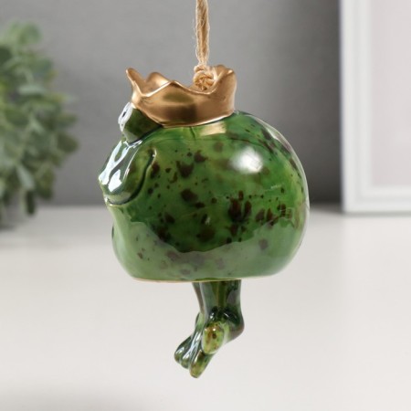 Ceramics bell "Royal Frog" 7.8x8.9x9.6 cm-3