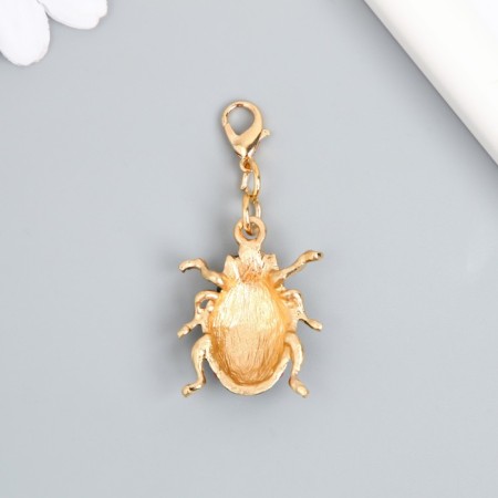 Metal keychain, enamel "Green ladybug" 9.2x2.7 cm-2
