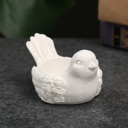 Подсвечник "Птичка" перламутр, 8х5,5х4,5см-3