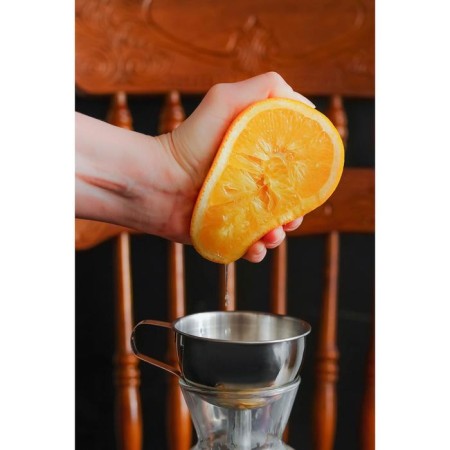 Stainless steel funnel, d = 9 cm, with a handle-1