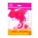 Latex ball 12 ", crystal, in a set of 5 pcs., Pink color