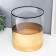 Glass of glass for 1 candle "Sands" gold 20x18x18 cm