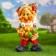 Garden Figure "Gnome with Boils" 47x26cm