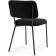 Stol on a metal frame Metal/Buyer fabric, black/black 48x555x77 cm