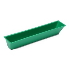 Drill-stroke tray for poultry, hinged, plastic, mix