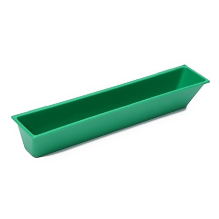 Drill-stroke tray for poultry, hinged, plastic, mix