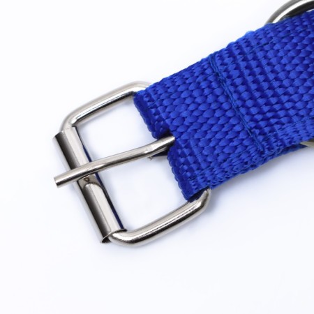 Two -layer collar with a swivel 58 x 3 cm, polyester, blue-6