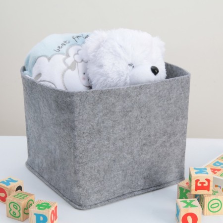 Storage basket EVA Elegance, 28 × 28 × 24 cm, color gray color-7
