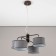 Suspended chandelier Citilux "Form" CL428241, 44x44x32 cm, 4x60W, E27, brown color