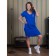 Women's dress Only Love, size 48, cornflower color
