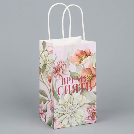 Gift Crafts, packaging, “time to shine”, flowers, 12 x 21 x 9 cm-1