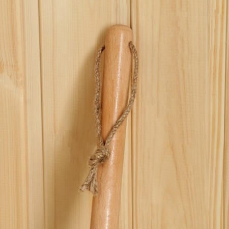 Stainless steel bath of 0.23 l, length 69 cm, with a wooden handle-3