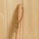 Stainless steel bath of 0.23 l, length 69 cm, with a wooden handle