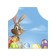 Apron of a kitchen with a photo print “Hare with Easter basket”, adjustable, size OS