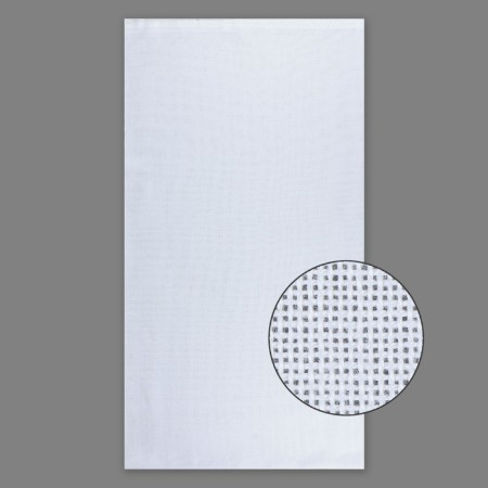 Canvas for embroidery, uniform interweaving, 40 × 150 cm, white color