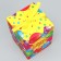 Gift folding box, packaging, "Happy Birthday", 12 x 18 x 12 cm