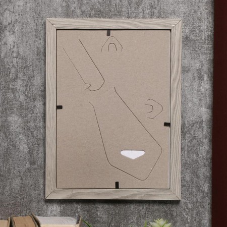 Photo frame MDF 15x21 cm, No. 6, milk oak (plastic screen)-4