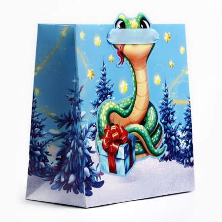 Gift package “Happy New Year!”, Snake, 22 x 22 x 10 cm, New Year-2