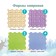 Modular massage rug orthodon, set No. 1 "Universal", pastel colors