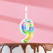 Candle for cake the number 