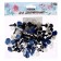 Rifle eyes with plugs, “sparkles” set 48 pcs, size 1 pc: 1.2 cm, blue color