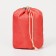 Cosmetic bag on a lace, with a wallet, red color