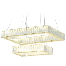 Люстра светодиодная подвесная с хрусталём Ambrella light, Traditional, TR5007, 90 Вт, 6750Lum, 3000-6400К, цвет золото