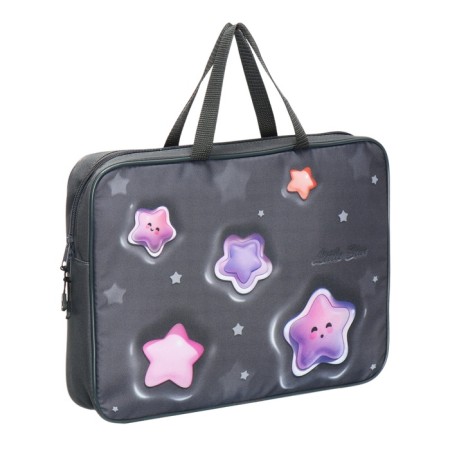 Folder with handles Textile A4, 370 x 280 x 60 mm, Stavia "Stars"-1