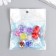 Busina Acryl with the undersized hole "Heart - Color inside" NR 10 Color 1,2x1.8x1.4 cm 78926