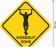 Decorative sign (poster) "Workout Zone" 32x32 cm, plastic