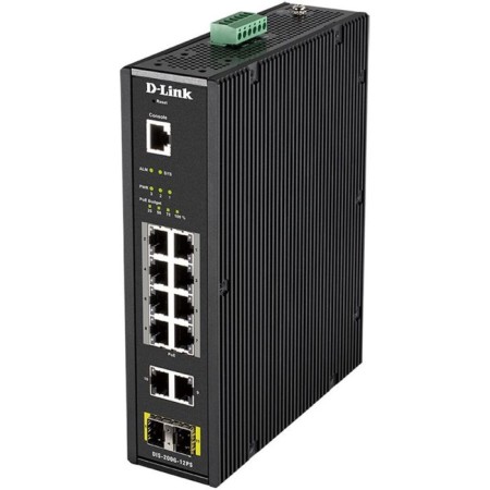 D-Link DIS-200G-12PS/A switch, controlled, 10x10/100/1000base-T-1