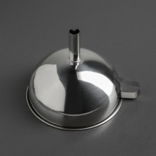 Stainless steel funnel, d = 15 cm, with a handle