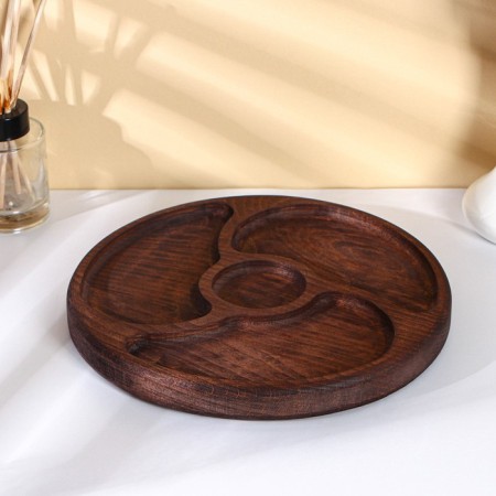 ADELICA “Yin and Yan”, 4 sections, D = 25 cm, dark beech-1