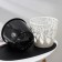 Kashpo for flowers with a “Forest” insert, 3 l, white-black color