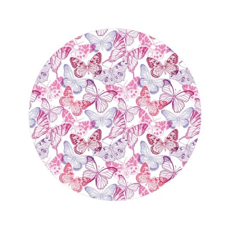 Pareo and beach rug "Bright butterflies", d = 150 cm-1