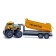 Metal “dump truck”, inertia, with plastic elements, yellow color elements
