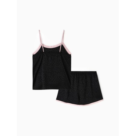 Women's pajamas (top, shorts) KAFTAN LEO Black Collection Rr 44-46-4
