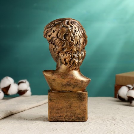 Figure "Head of David" bronze, 10.5x22cm-2