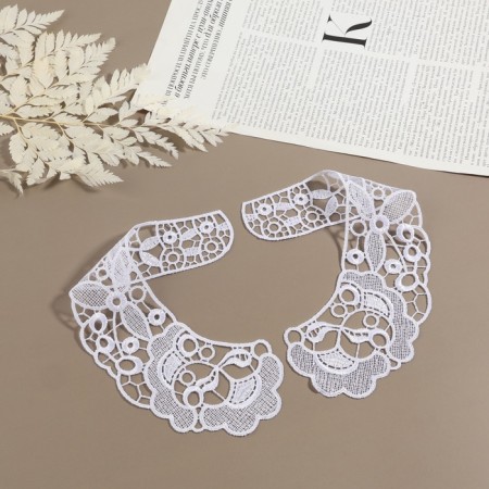 Gypury collar, 25 × 7 cm, white color-1