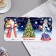 Double mini-postcard "Happy New Year!" Glitter, Snow Maiden, 16.5x10 cm