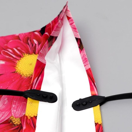 Package "Assorted Flowers", polyethylene with a plastic handle, mix 100 μm 38 x 35 cm-7
