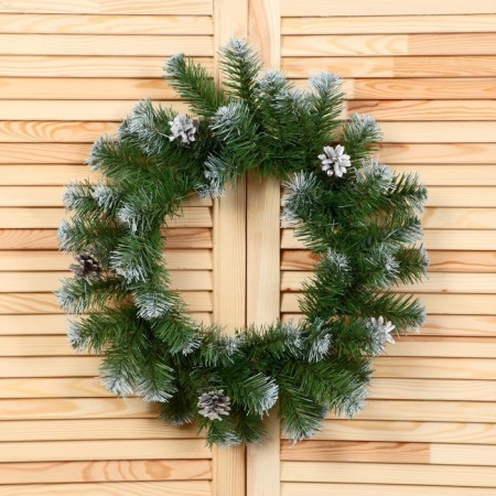 Wreath "Christmas Snow White (Bill Silver) 45 cm-3