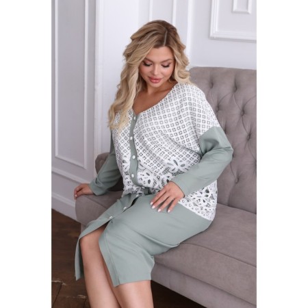 Women's dress, size 62, khaki color-12