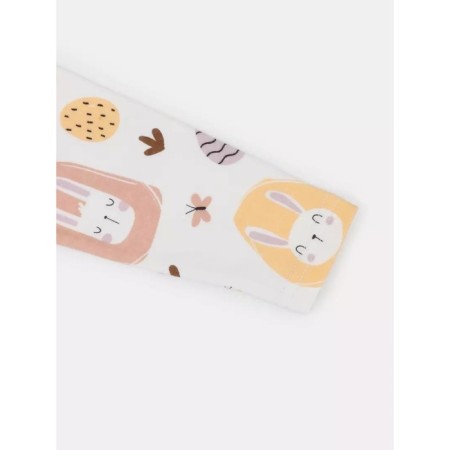 Children's T -shirt with long sleeve of the bunny top -down, height 74 cm-3