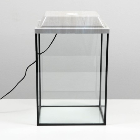Aquarium "Column" with a lid, 36 liters, 32 x 25 x 45/50.5 cm, bleached oak-2