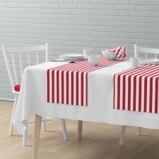 A set of tracks on the Cambridge table, size 40 x 150 cm - 4 pcs, red