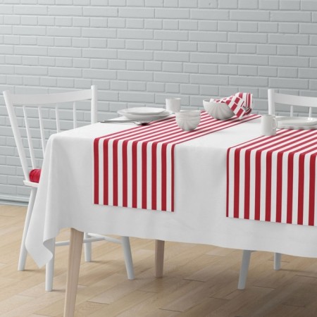 A set of tracks on the Cambridge table, size 40 x 150 cm - 4 pcs, red